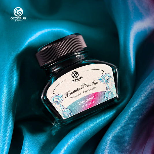 MERMAID Sheen Ink Turquoise with Pink Bottle 30ml