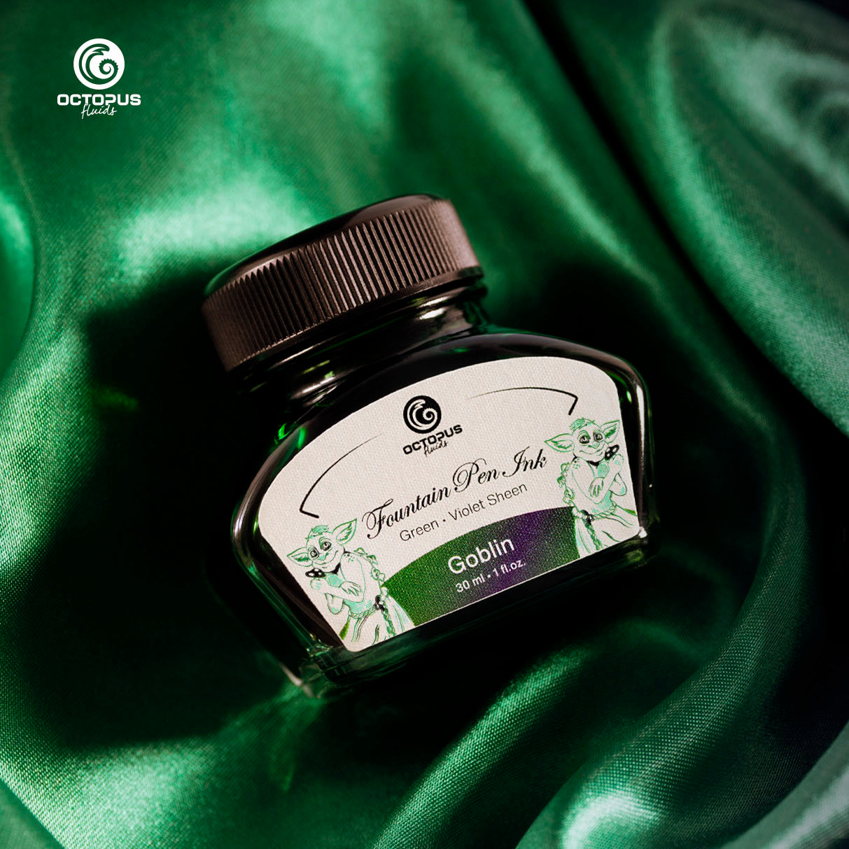 GOBLIN Sheen Ink Green with Violet Bottle 30ml