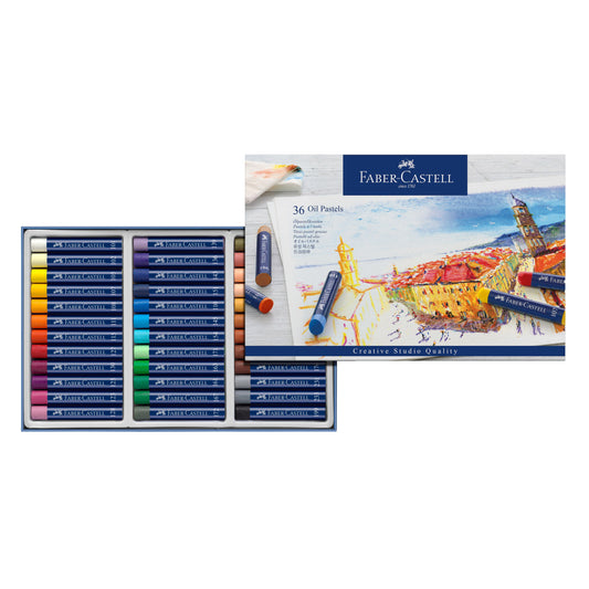 Oil Pastels Set Oil-based Crayons Wallet of 36