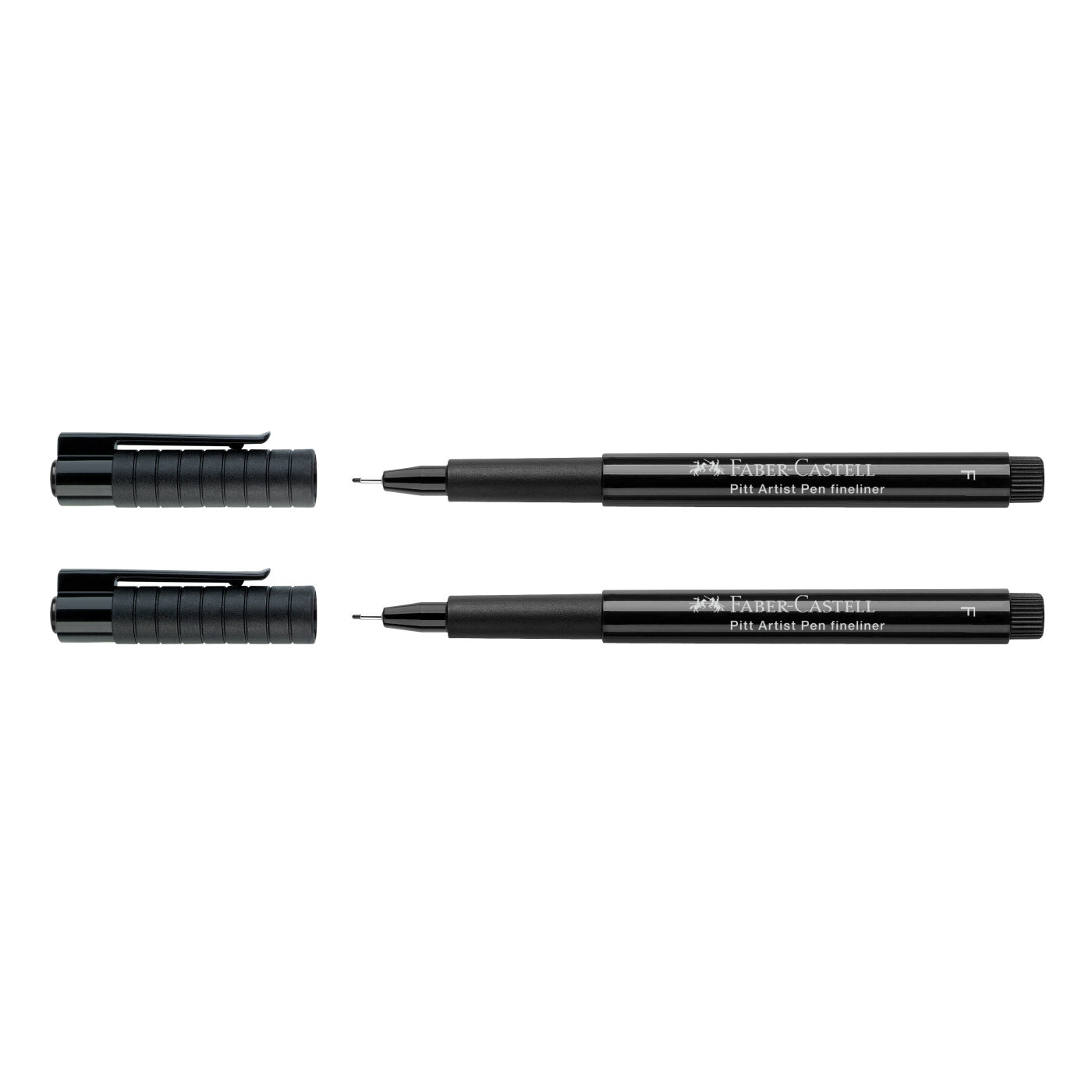 Pitt Pen Fineliner F Pack of 2 India ink pen, black