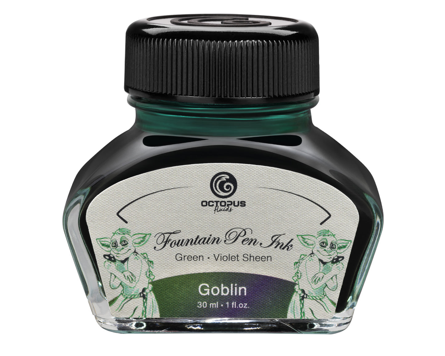 GOBLIN Sheen Ink Green with Violet Bottle 30ml