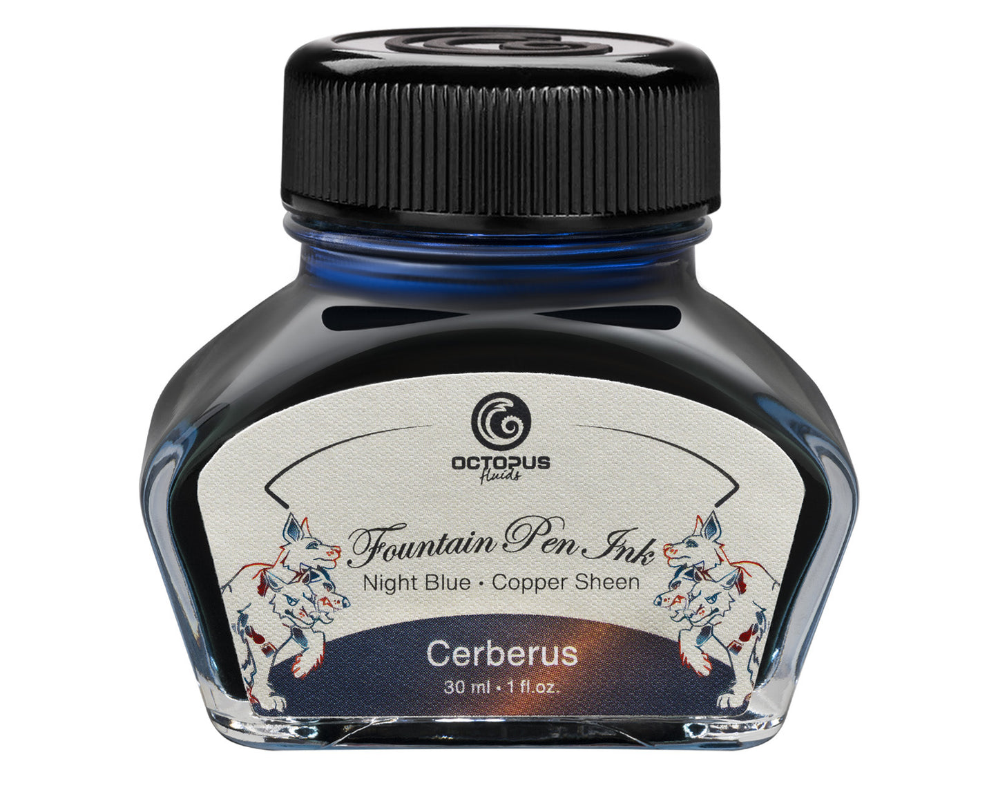 CERBERUS Sheen Ink Blue with Copper Bottle 30ml