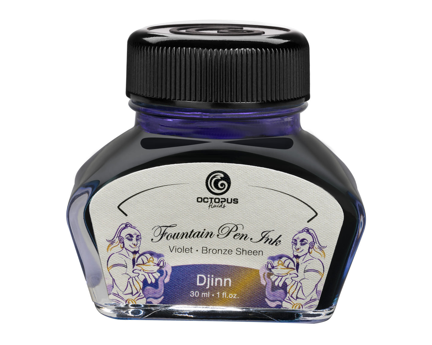 DJINN Sheen Ink Blue with Bronze Bottle 30ml