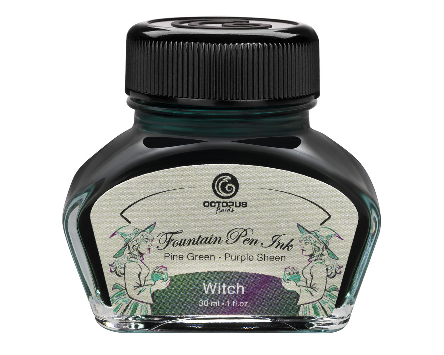 WITCH Sheen Ink Green with Purple Bottle 30ml