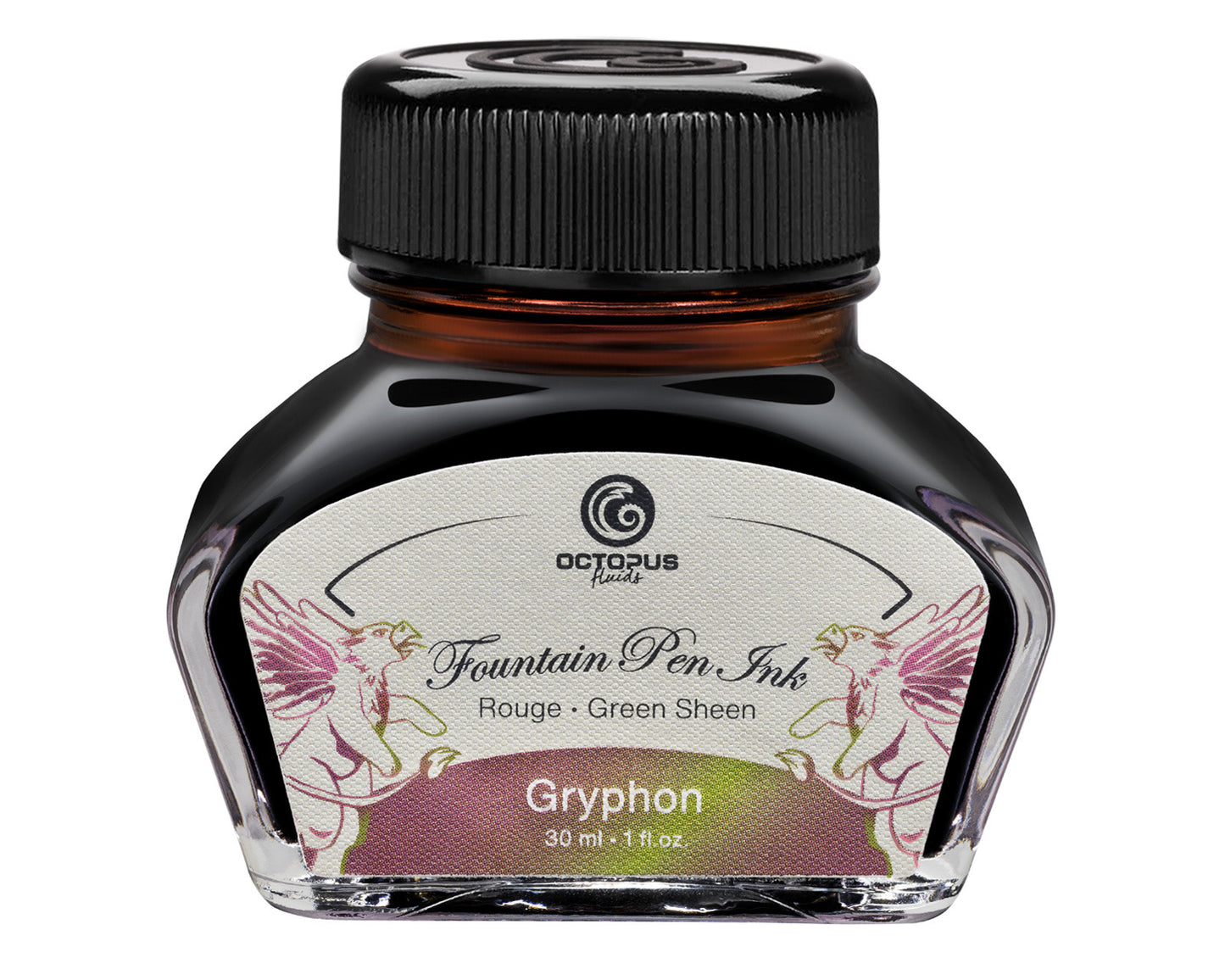 GRYPHON Sheen Ink Brown with Green Bottle 30ml