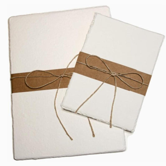 Handmade Paper Packs 100% Cotton with Deckled Edges