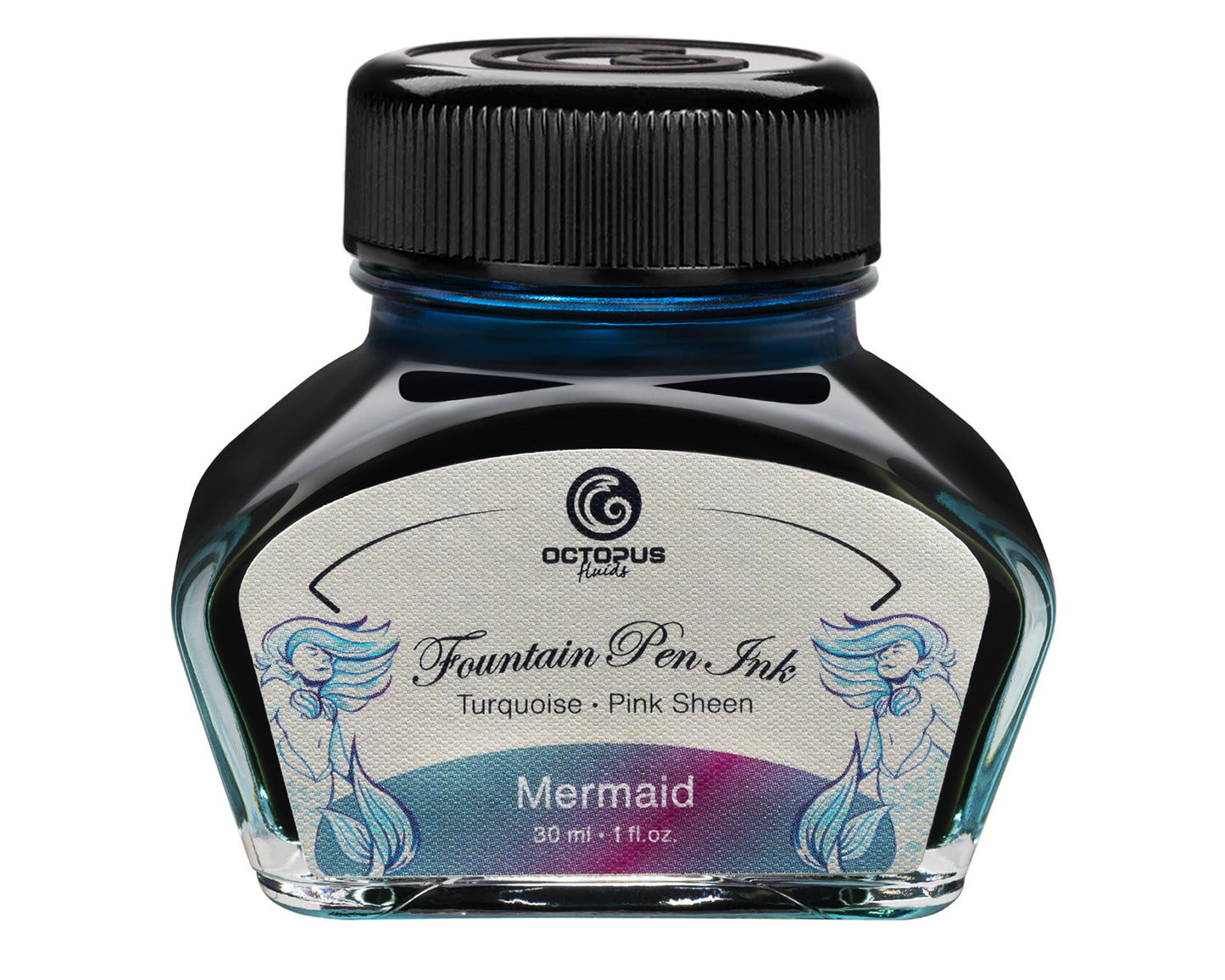 MERMAID Sheen Ink Turquoise with Pink Bottle 30ml