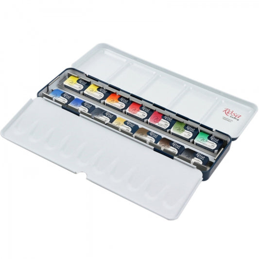 Watercolor Paint Set 14 of 2,5ml in Metal Case