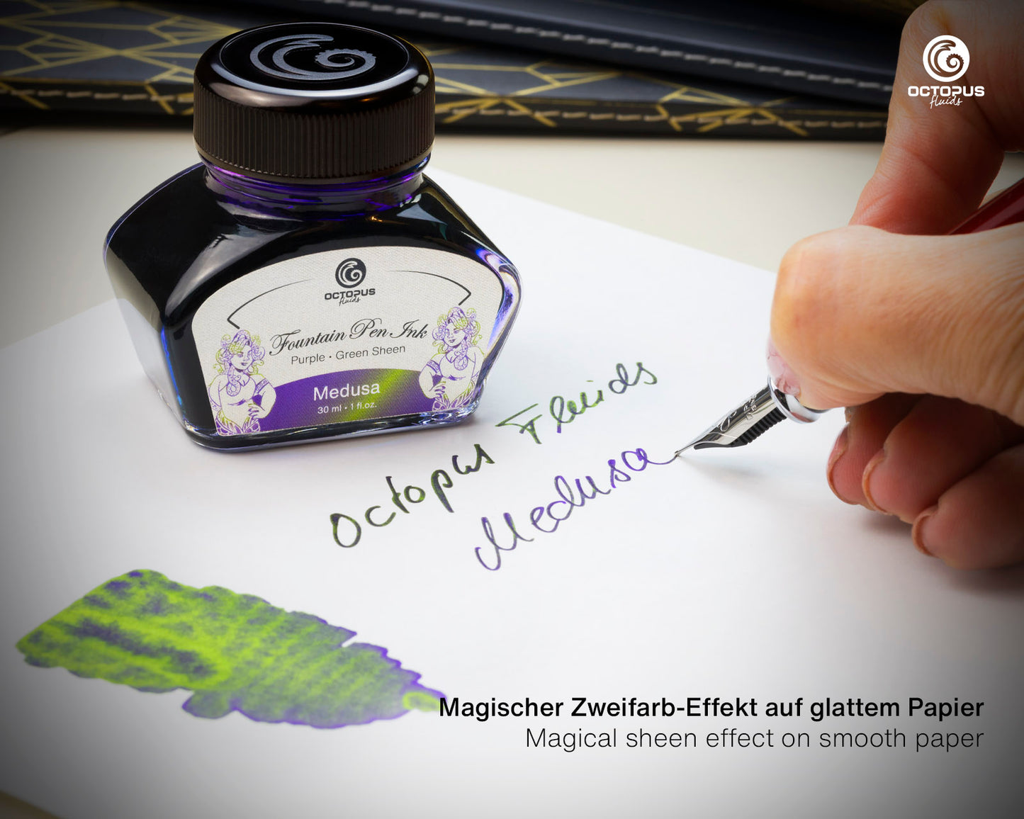 MEDUSA Sheen Ink Purple with Green Bottle 30ml