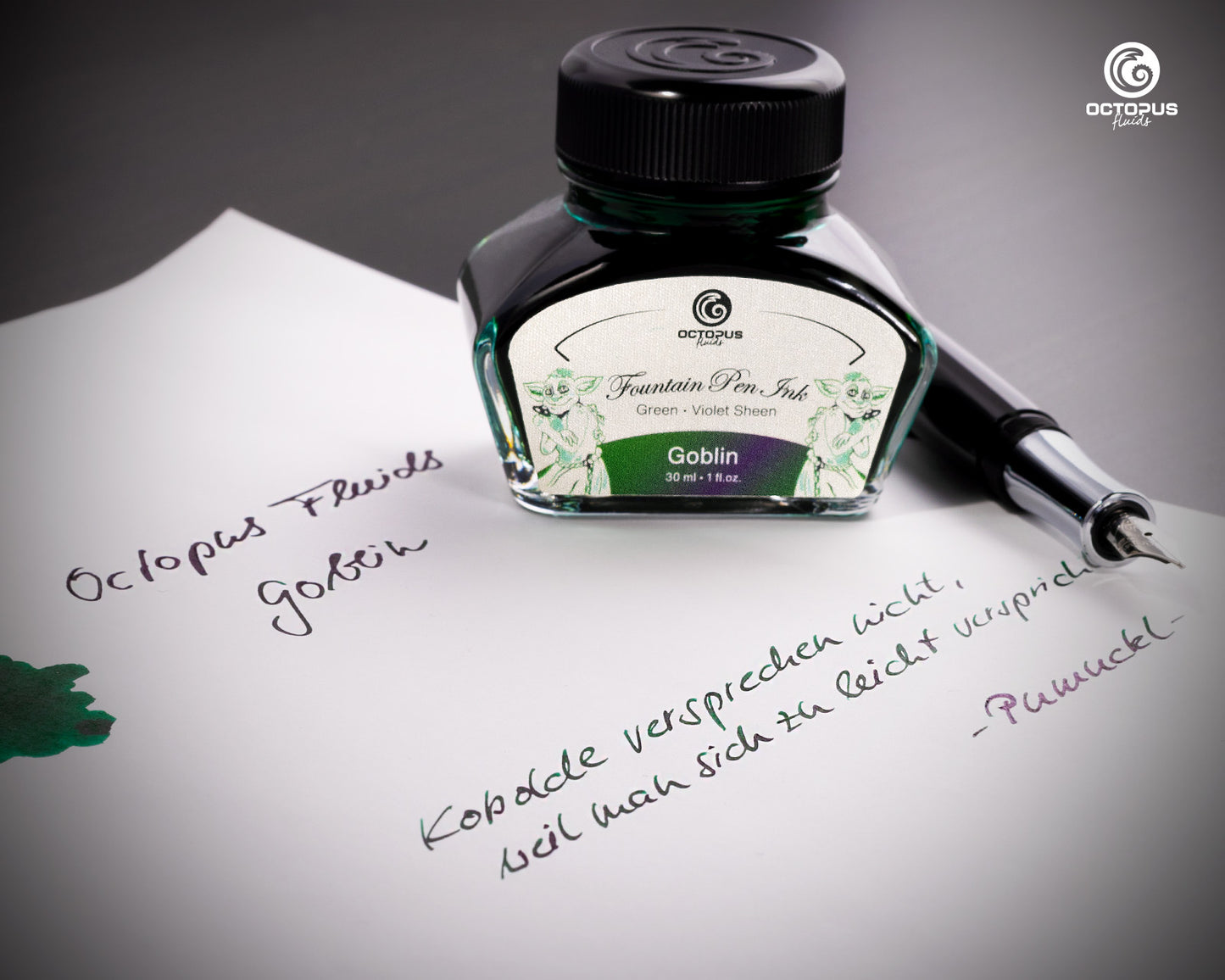 GOBLIN Sheen Ink Green with Violet Bottle 30ml