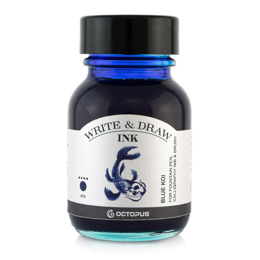 Octopus Write & Draw Ink Bottle 50ml - BLUE KOI