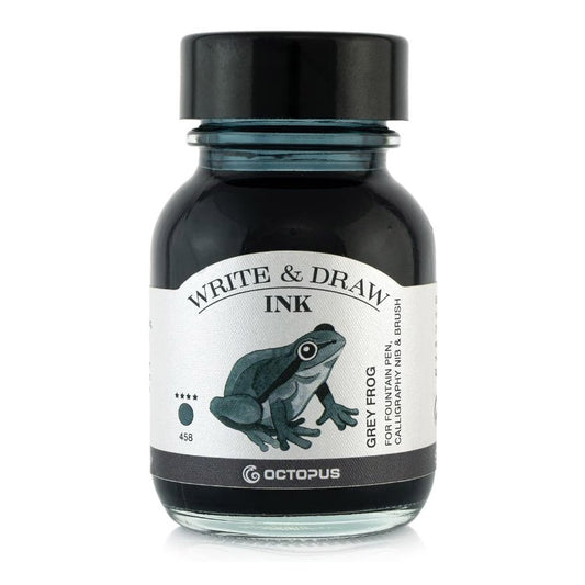 Octopus Write & Draw Ink Bottle 50ml - GREY FROG