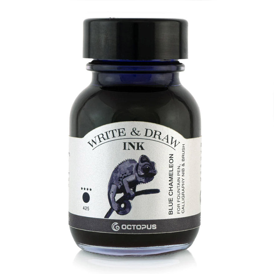 Octopus Write & Draw Ink Bottle 50ml - BLUE CHAMELEON