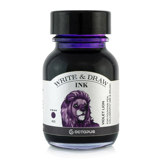 Octopus Write & Draw Ink Bottle 50ml - VIOLET LION