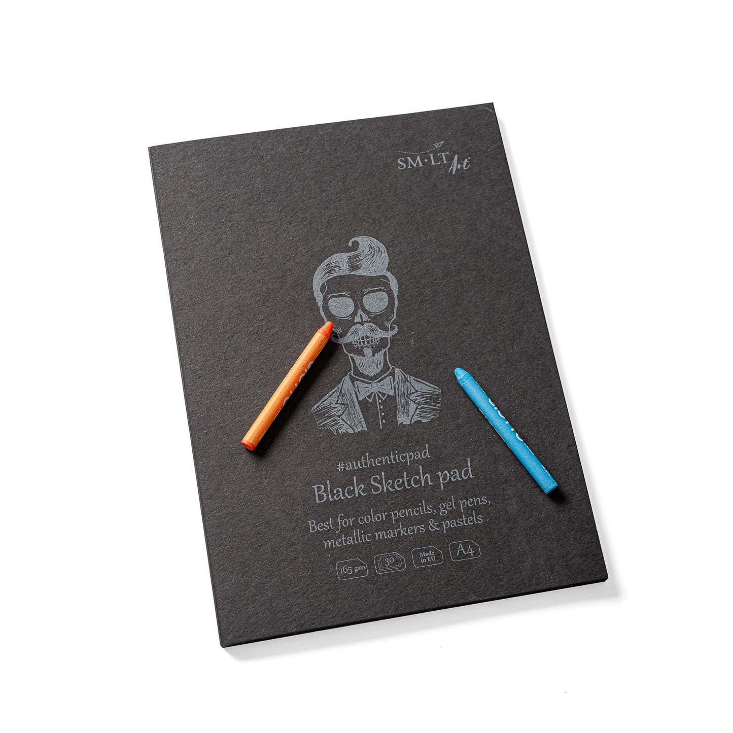 Black Sketch Pad Size A5 5-4/5" x 8 1/3" (148 x 210 mm)