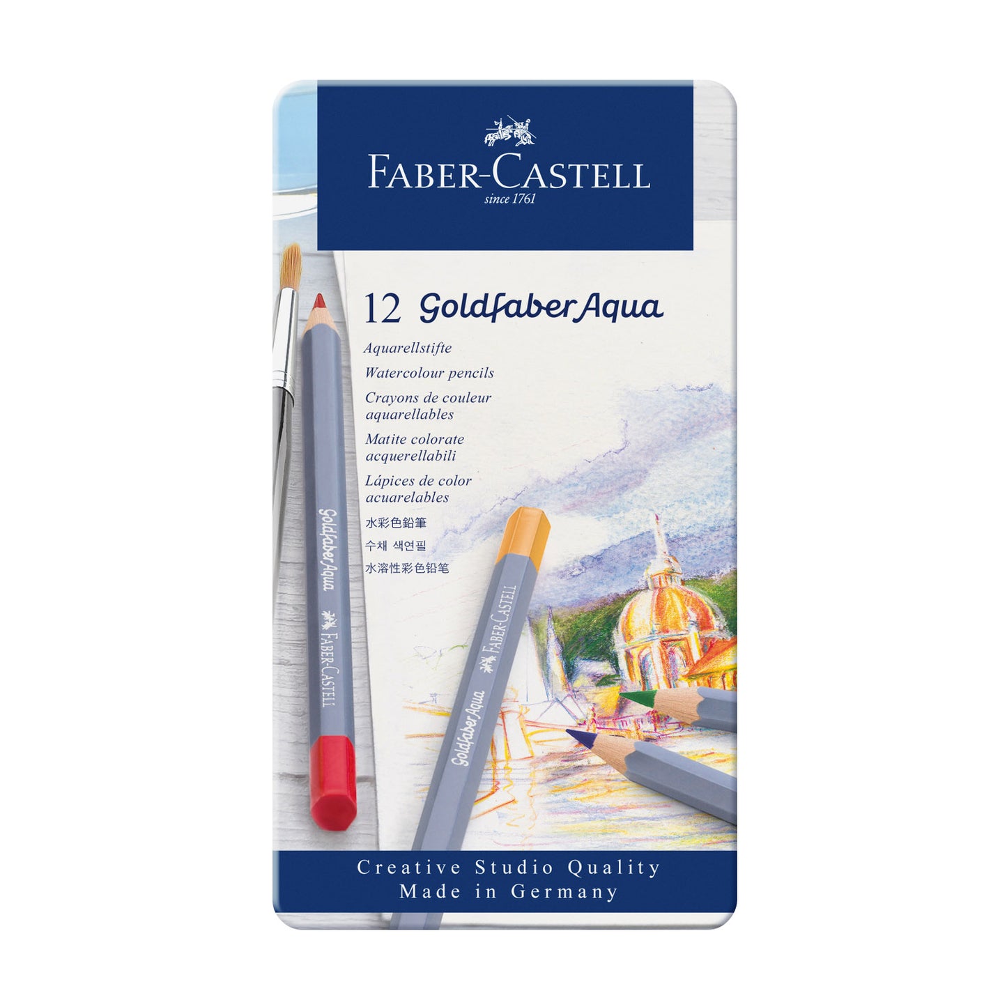 Goldfaber Watercolor Pencils Tin of 12