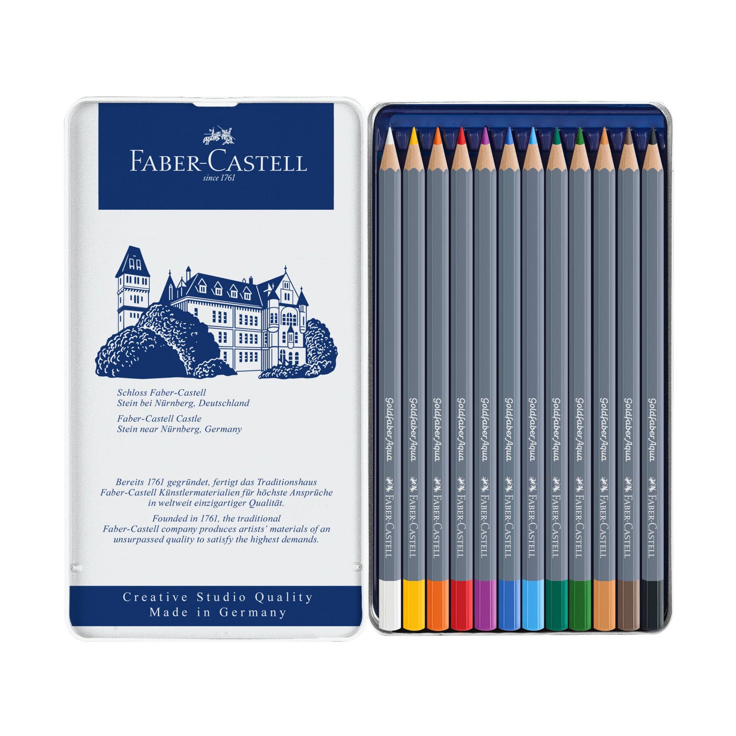 Goldfaber Watercolor Pencils Tin of 12