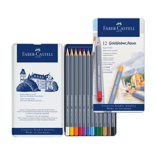 Goldfaber Watercolor Pencils Tin of 12