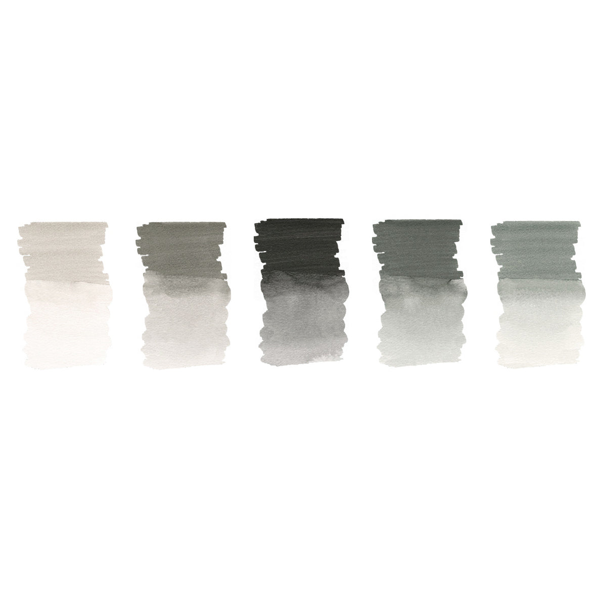 Watercolor Marker Set of 5 Grey Tones