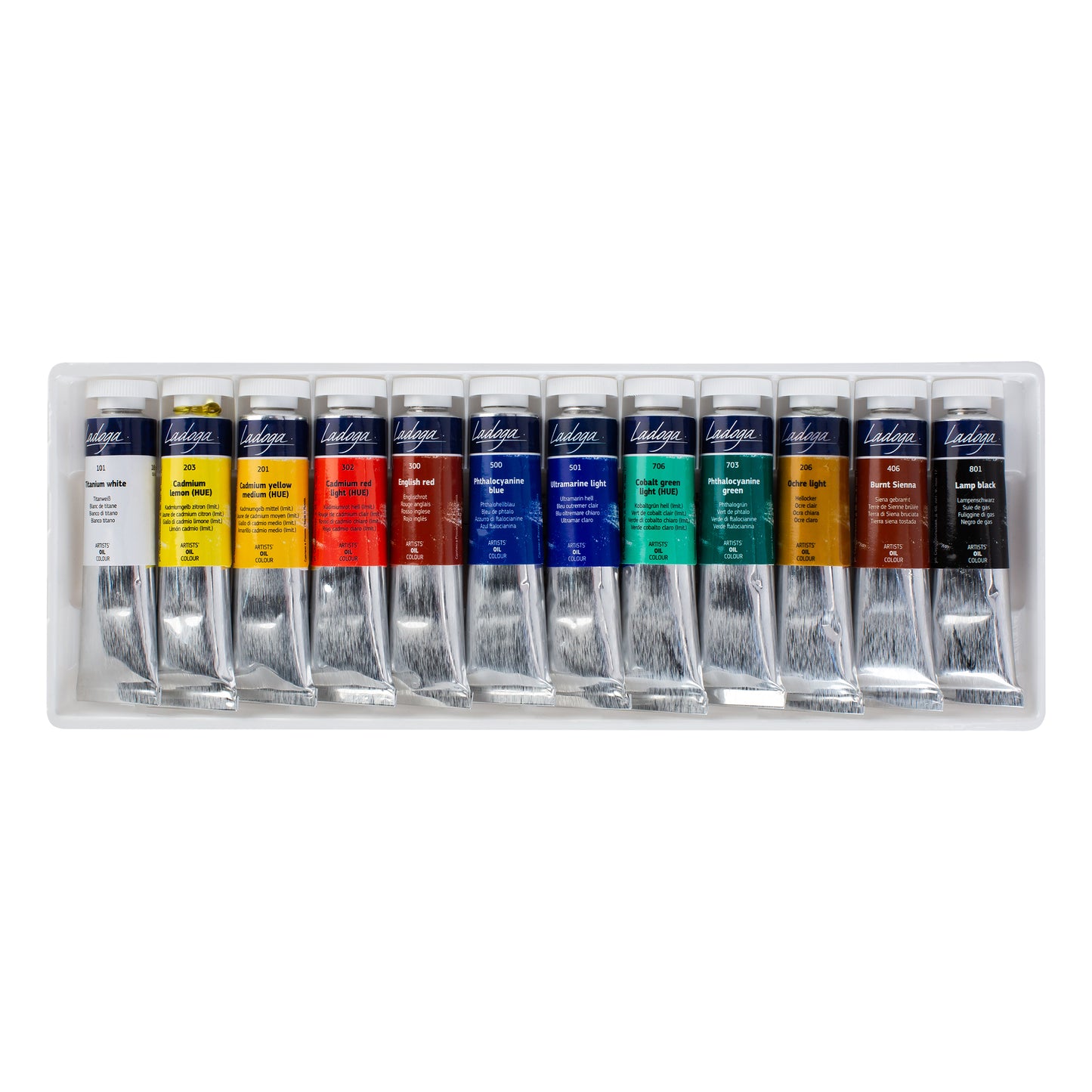 Oil Colors Ladoga Set 12 Tubes in 18 ml