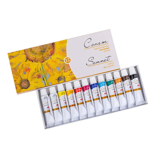 Oil Colors Set 12 Tubes in 10 ml "Sonnet"