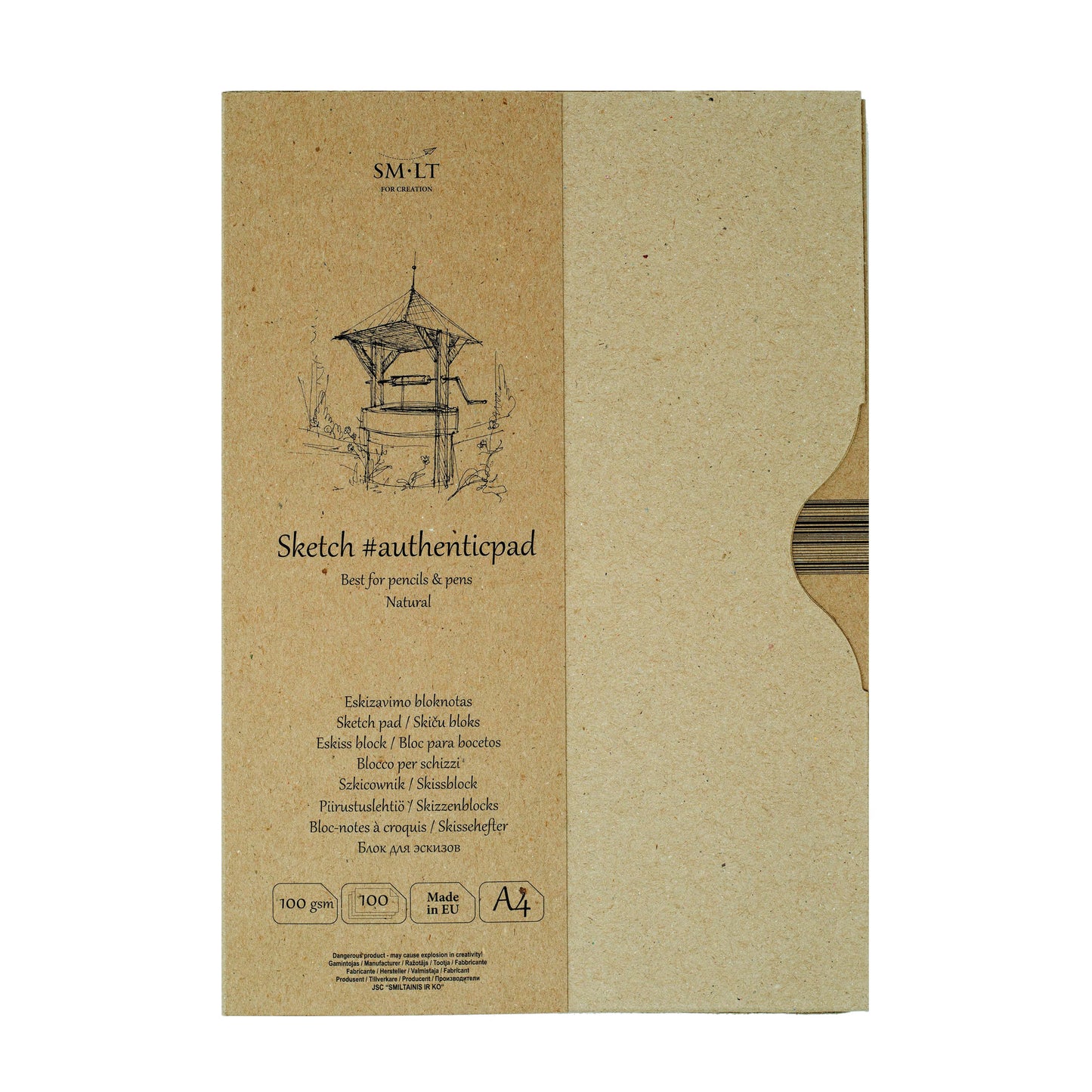 Sketch Pad Authentic in Folder Size A4 8-1/4" x 11-3/4"